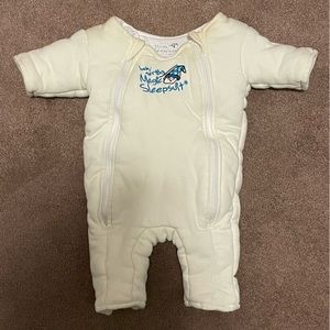 Baby Merlin’s Magic Sleepsuit, Off-White 3-6 mos